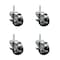 Service Caster 3 Inch Phenolic Wheel Swivel 58 Inch Threaded Stem Caster Set with Brake SCC SCC-TS20S314-PHS-TLB-58212-4 - alternate 1
